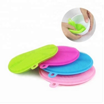 Easy-Cleaning Silicone Scrubber Brush Cleaning Dishwashing Brush